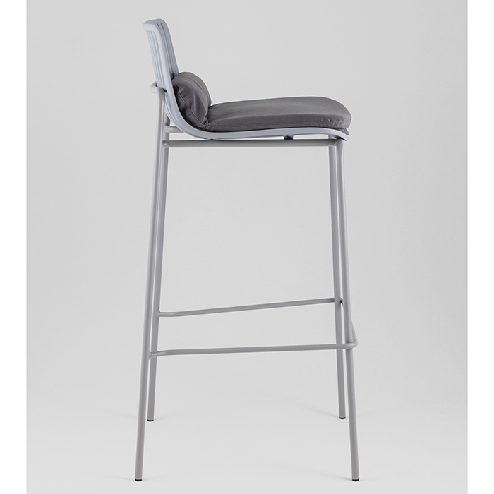 Стул барный Louran с подушкой серый Stool Group D-012H-75 grey