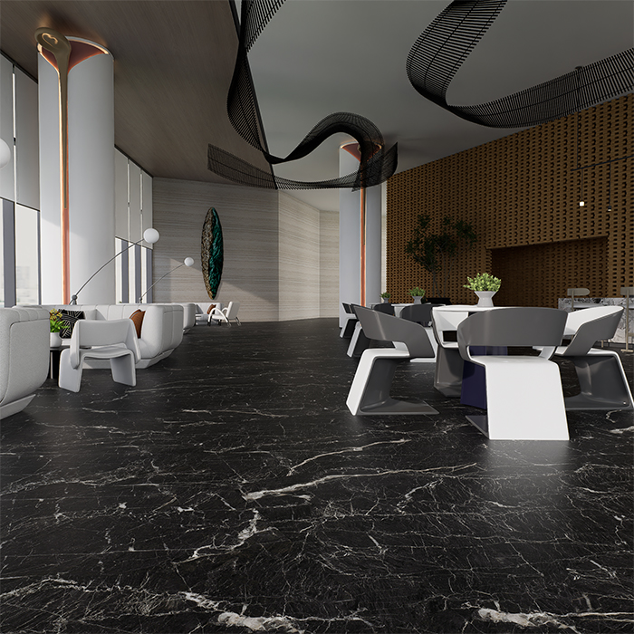 Керамогранит Calacatta Black Mat NT Ceramic NTT9521M