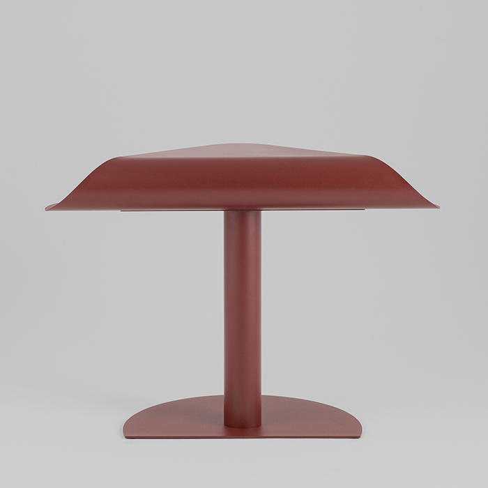 Журнальный столик Cornea металл бордовый Stool Group MT-199 DB-032