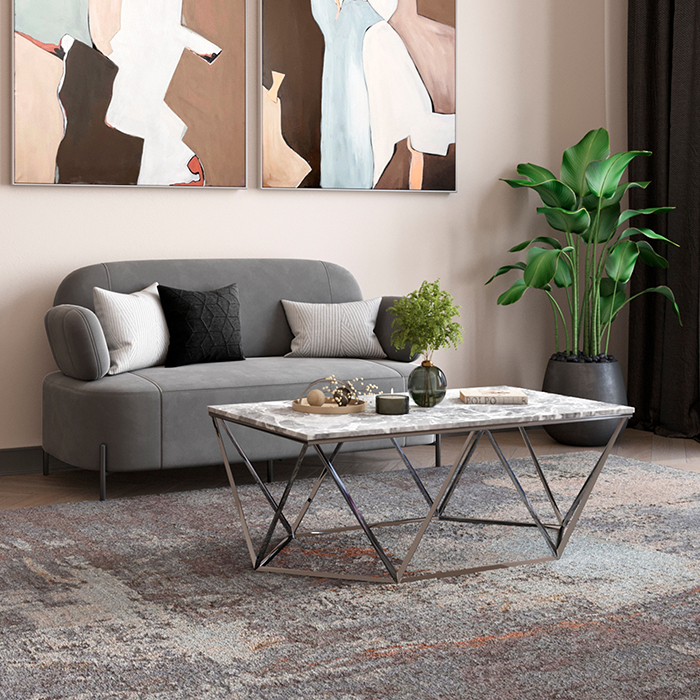 Диван Кэнди велюр серый Stool Group vd-dv-candy-b27