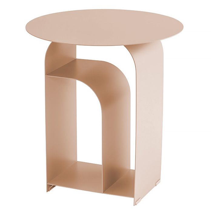 Журнальный столик Arwel металл бежевый Stool Group MT-140 DB-003