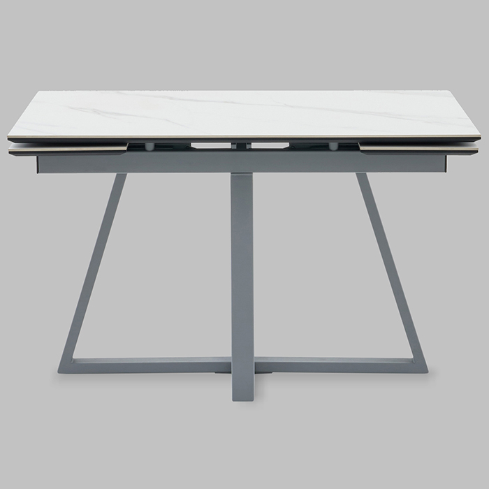 Стол Керас 120-1 D80 см керамика Snow white подстолье серый Stool Group AV 2127-1200/800-170105-7004
