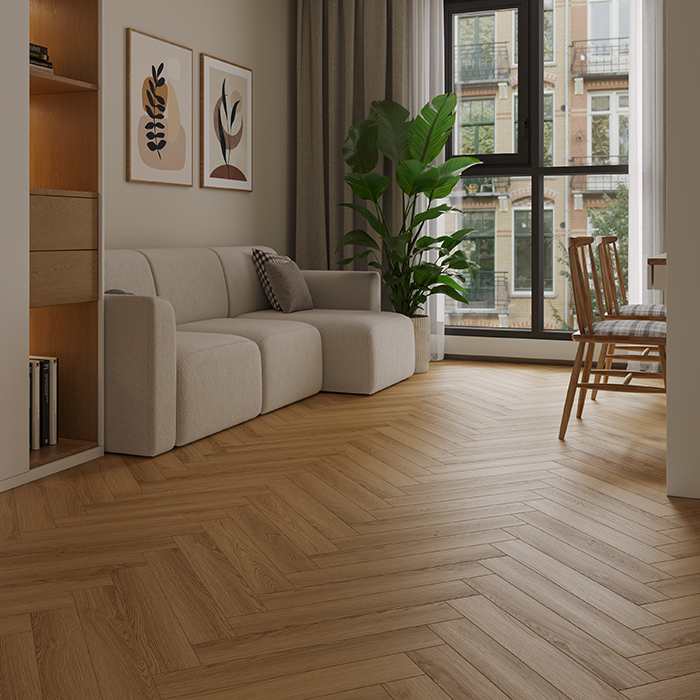 Ламинат Дуб Наксос Herringbone Elegant Strong Norland LF304-36