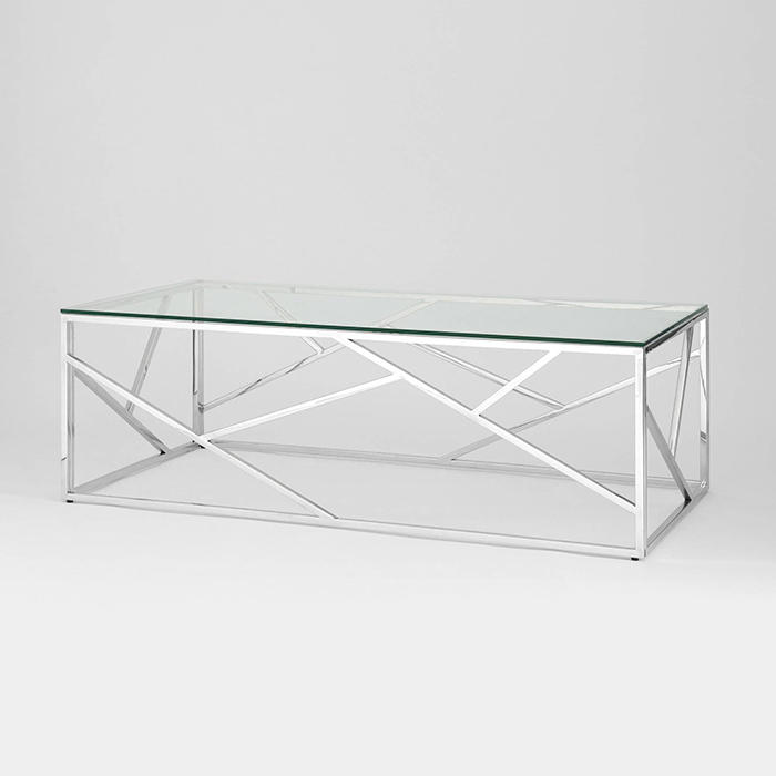 Журнальный стол 120х60 Арт Деко стекло Stool Group ECT-015