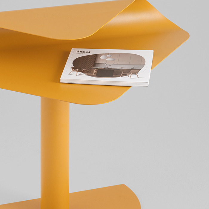 Журнальный столик Cornea металл жёлтый Stool Group MT-199 DB-056