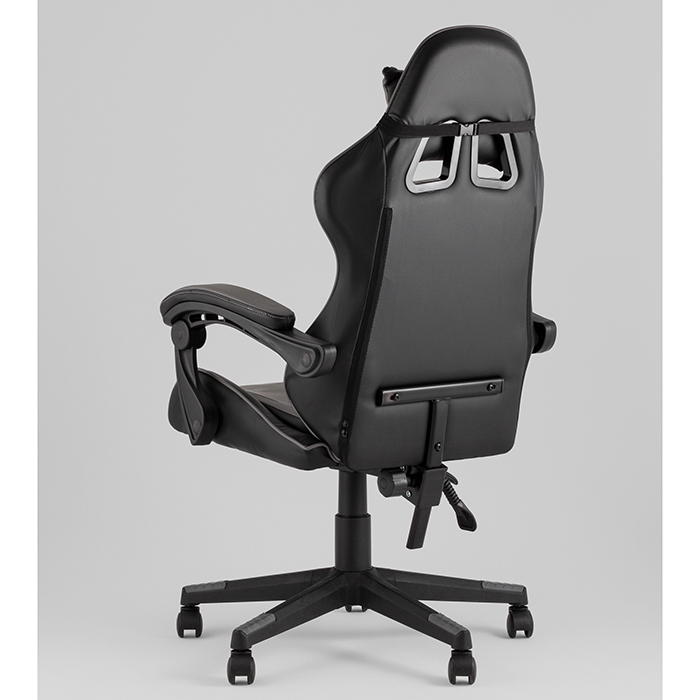 Кресло игровое TopChairs Shadow чёрно-серый Stool Group GF-8079 black+grey
