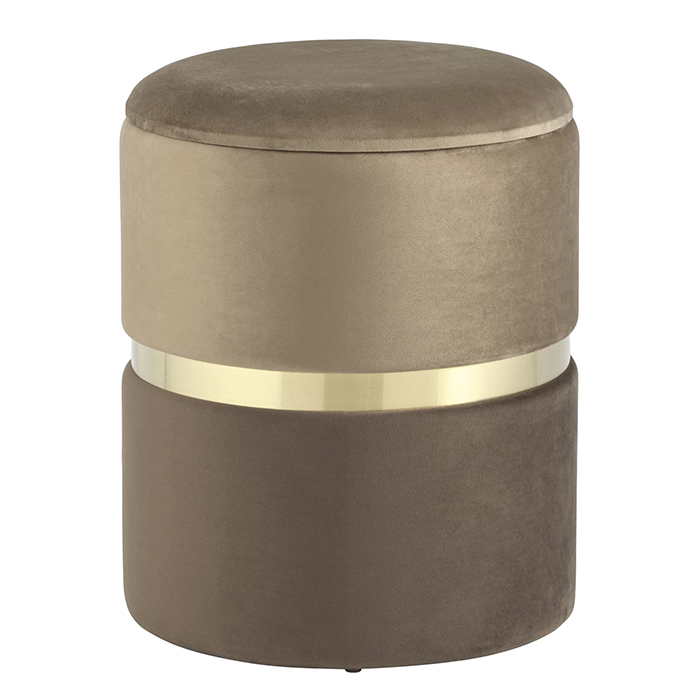 Пуф Кэрри с ящиком велюр коричневый Stool Group 19A060VA-8167-7/12