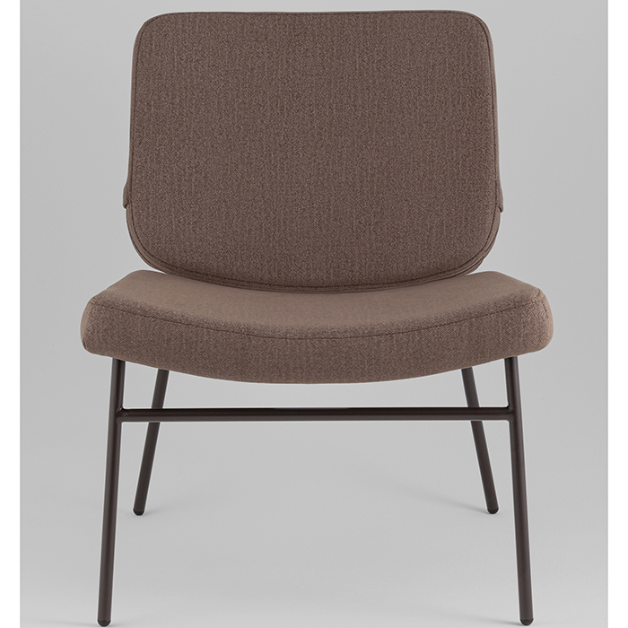 Кресло Эбигейл велюр коричневый каркас серо-коричневый Stool Group LV-120-E33-8019