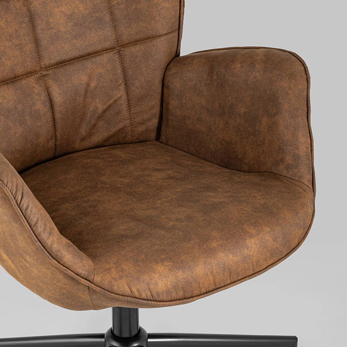 Кресло вращающееся Ирис коричневый Stool Group IRIS BROWN