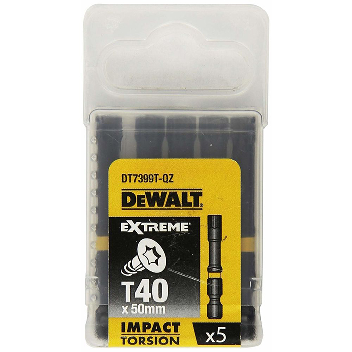 Биты T40 х 50 мм (5 шт) DeWalt DT7399T-QZ