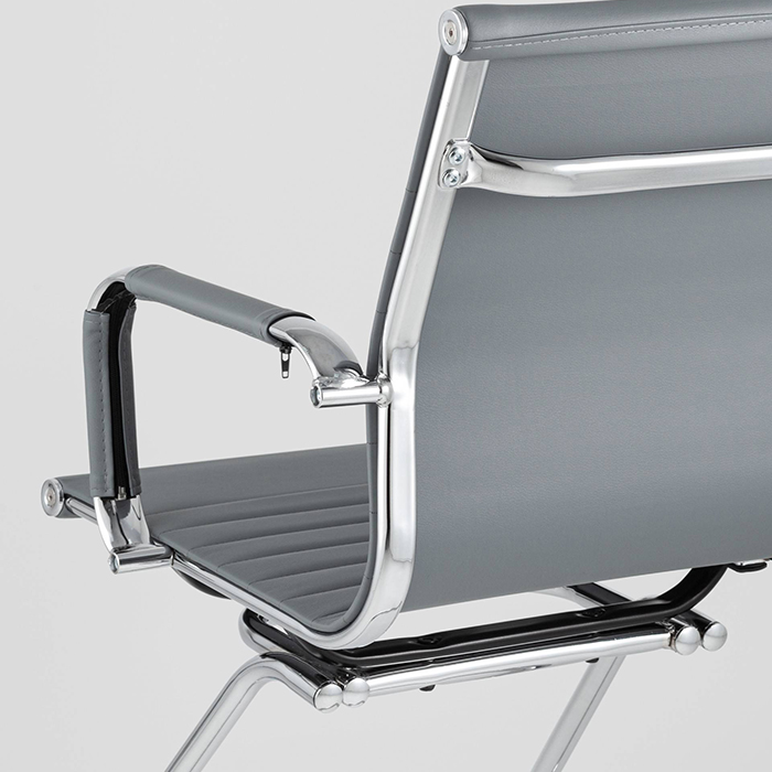 Стул офисный TopChairs Visit серый Stool Group D-101L grey