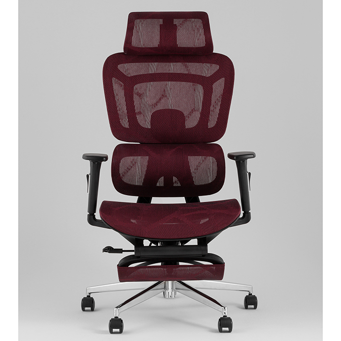 Кресло офисное TopChairs Nimbus бордовый Stool Group YF-W938A bl.sh. ST982-11 wine red