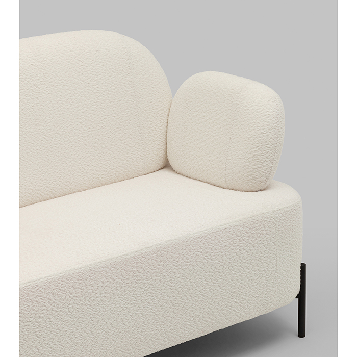 Диван Кэнди букле белый Stool Group vd-dv-candy-cm01