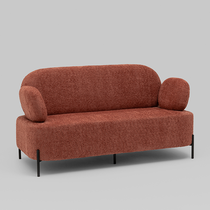 Диван Кэнди букле коралловый Stool Group vd-dv-candy-cm63