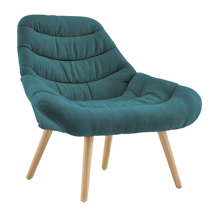 Кресло Олби Страйпс тёмно-бирюзовый Stool Group QH-2805K 263-8 green