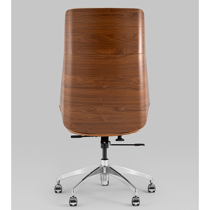 Кресло офисное TopChairs Crown бежевый Stool Group A312 8383-1 walnut back