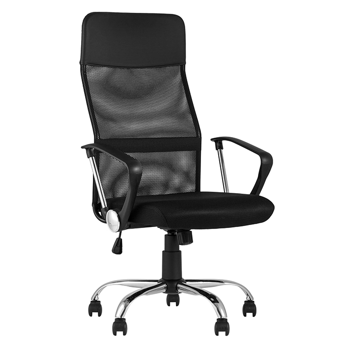 Кресло офисное TopChairs Benefit чёрный Stool Group D-200 black