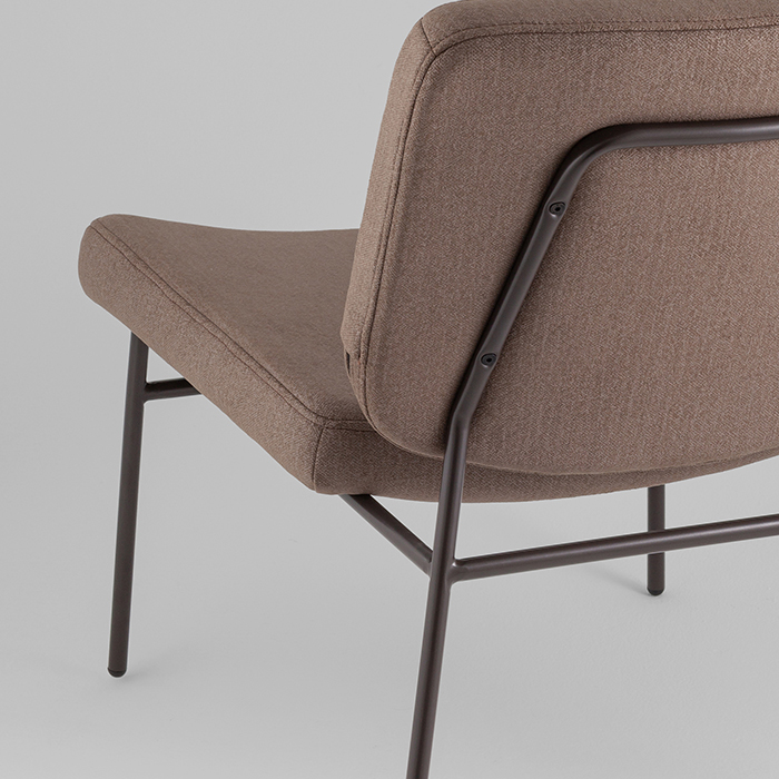 Кресло Эбигейл велюр коричневый каркас серо-коричневый Stool Group LV-120-E33-8019