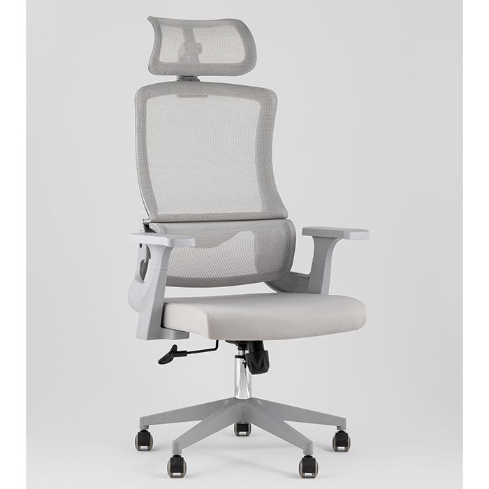 Кресло офисное TopChairs Vantage серый Stool Group WH-978AG grey