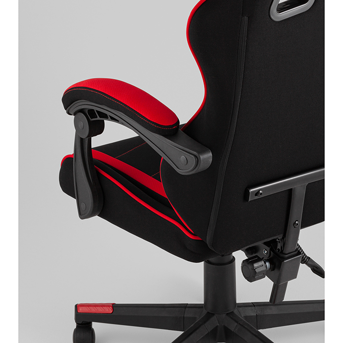 Кресло игровое TopChairs Shadow чёрно-красный Stool Group GF-8079 TT701+TT703