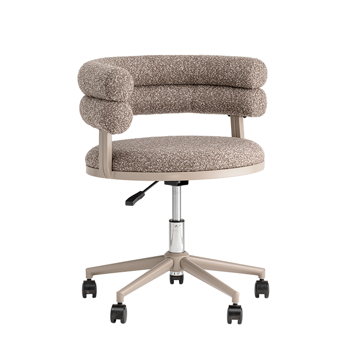 Стул офисный Ponty светло-коричневый бежевые ножки Stool Group Bebe Office Chair OTE-CL 421 kh.l