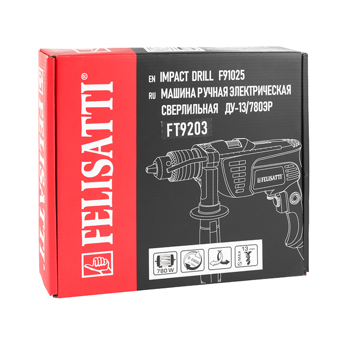 Дрель ударная сетевая FT9203 Felisatti 9203