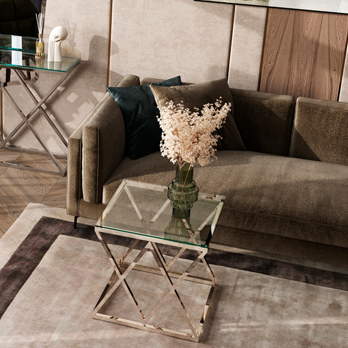 Журнальный стол D55 Инсигния стекло Stool Group EET-026