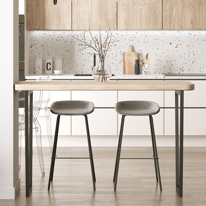 Стул барный Турин серый экокожа Stool Group 8319TB GREY