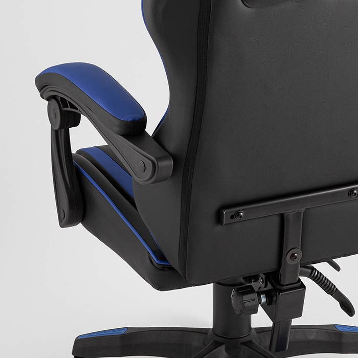 Кресло игровое TopChairs Shadow чёрно-синий Stool Group GF-8079 black+blue