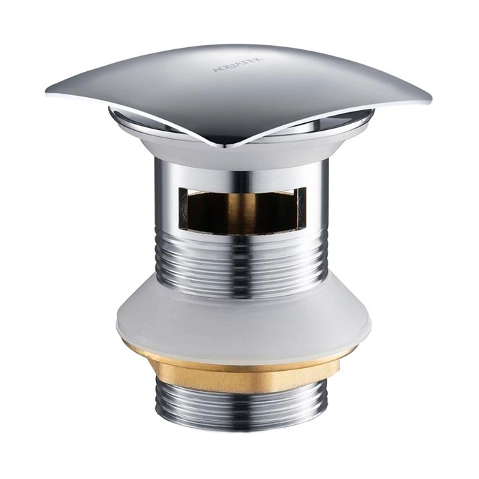 Донный клапан нажимной с переливом Aquatek AQ6004CR