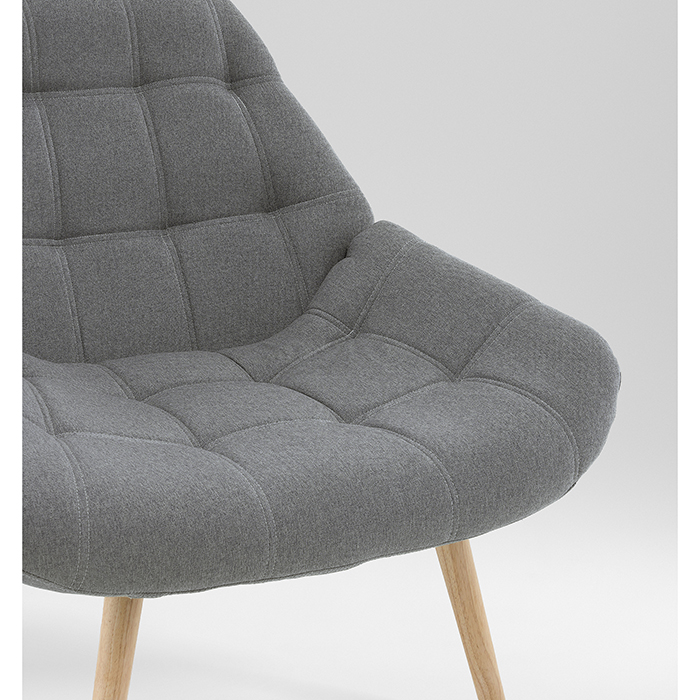 Кресло Олби Квадро серый Stool Group QH-8927K 875-18 grey