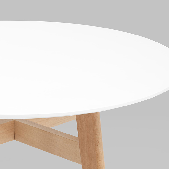 Стол круглый Target Circle D90 белый Stool Group Z-220 black
