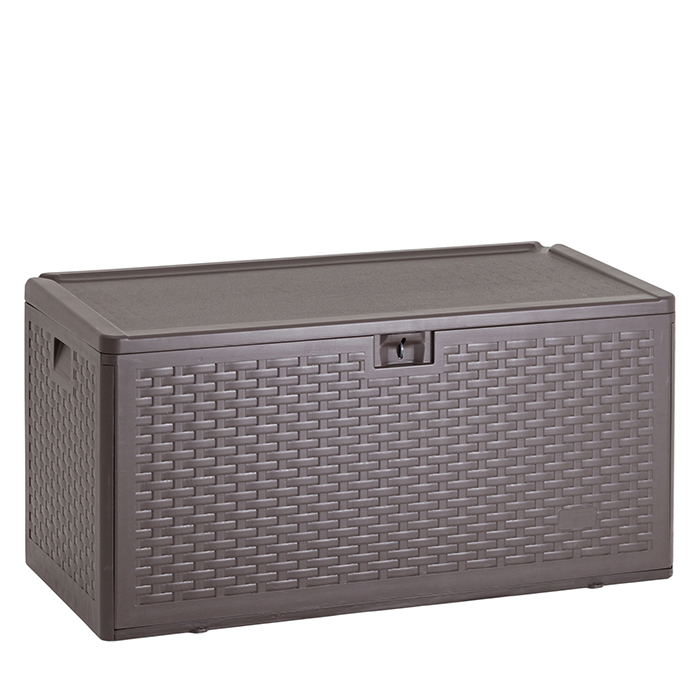 Стол-сундук пластик коричневый 110х55 276л Stool Group YX-DB73H