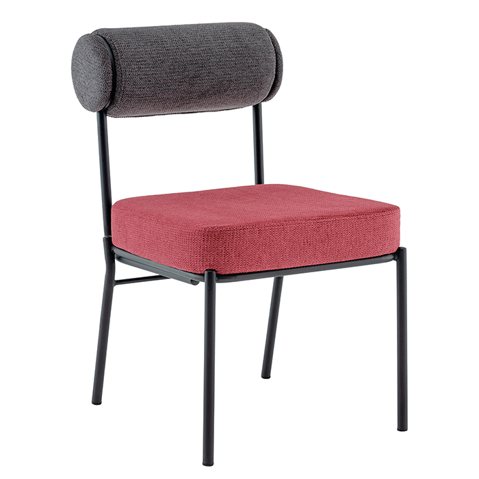 Стул Ponpoun тёмно-серый/бордо Stool Group Totoro OTE-SH 460+241 bl.l