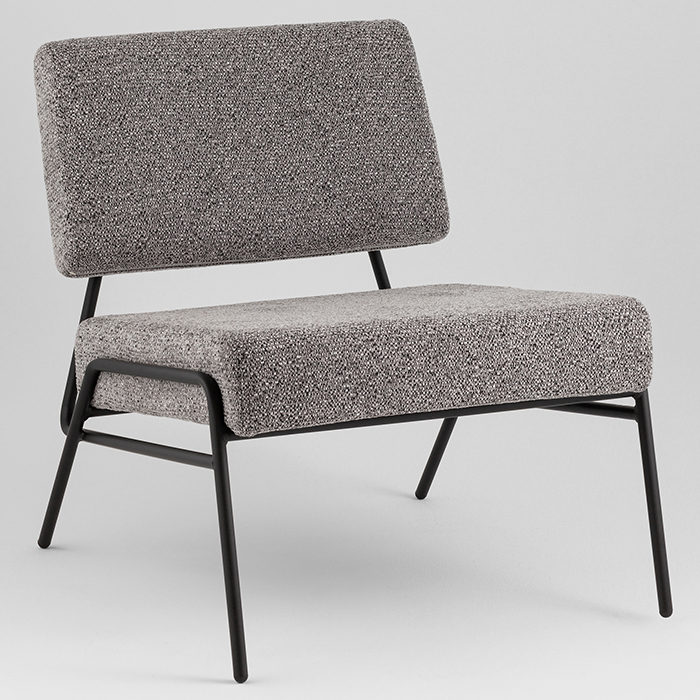 Кресло Теллинг шенилл серый Stool Group LV-116-M84-01