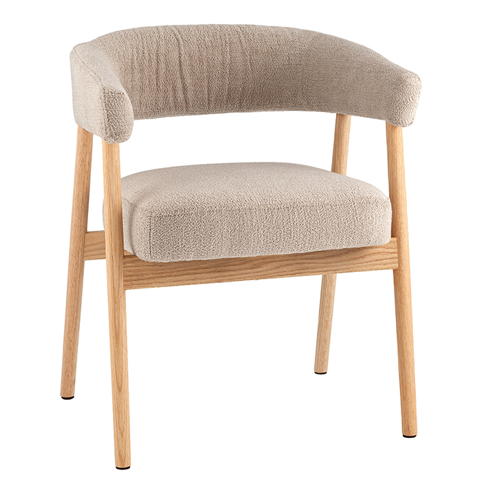 Стул Zubo с деревянными ножками бежевый Stool Group DM4729-1 OTE-Q-120 FLAXEN