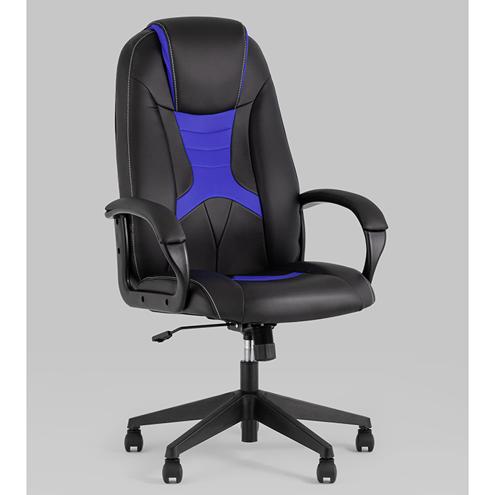 Кресло игровое TopChairs ST-Cyber 8 чёрный/синий Stool Group ST-CYBER 8 BLUE