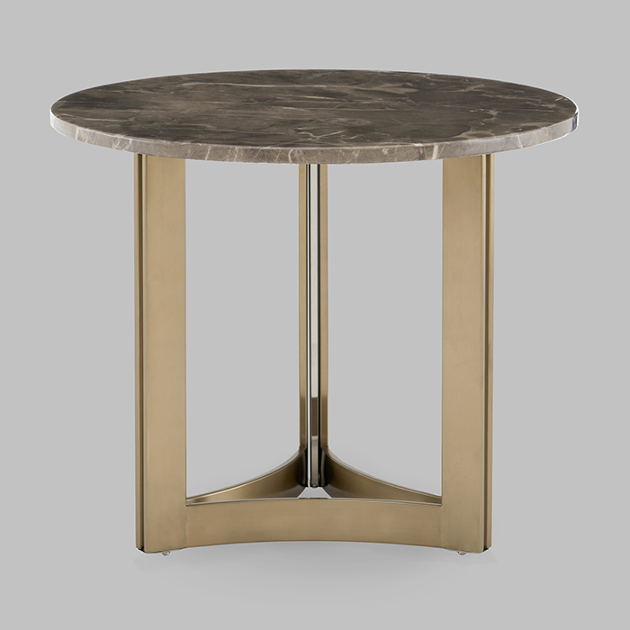 Журнальный столик Кассия D60 темная керамика Stool Group EET-292-BRCGS-brown 5105-9