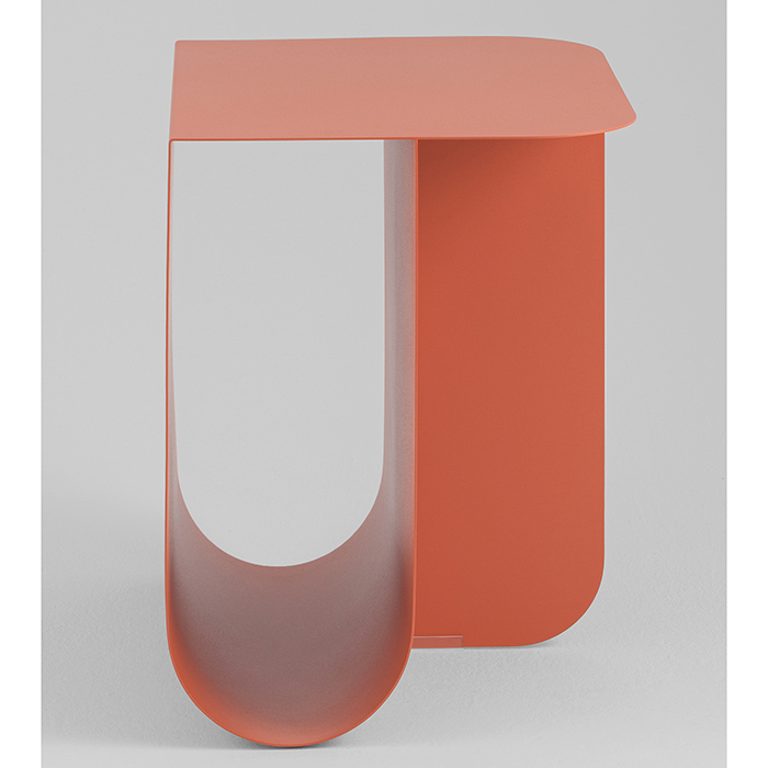 Журнальный столик Laure металл красный Stool Group MT-136S DB-008