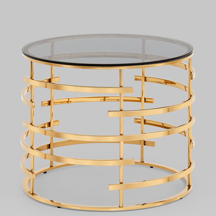 Журнальный столик Инфлюэнс D60 стекло Stool Group EET-181-TG