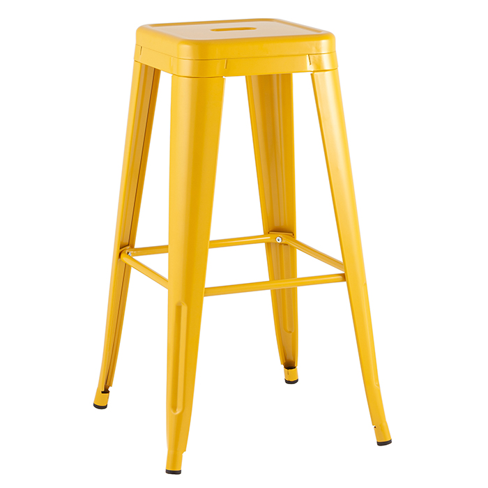 Стул барный Tolix жёлтый Stool Group YD-H765 KD LG-06