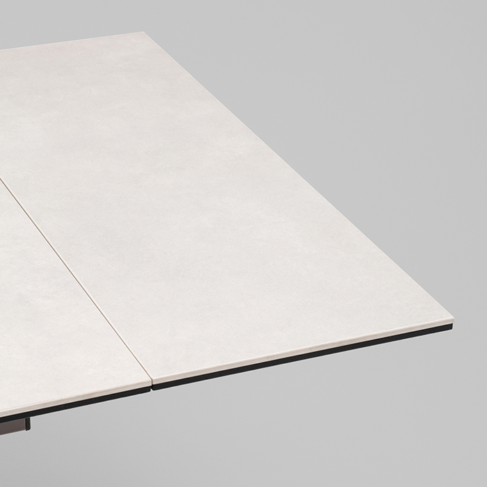 Стол Керас 120-1 D80 см керамика Carmen light grey подстолье коричневое Stool Group AV 2127-1200/800-CLG-7006T