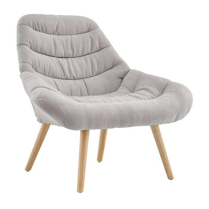 Кресло Олби Страйпс светло-серый Stool Group QH-2805K 263-6 light grey