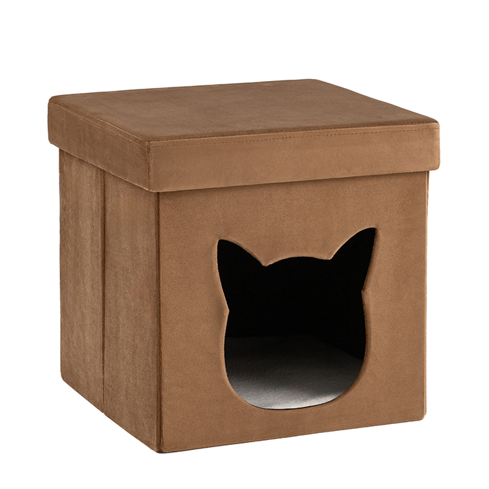 Пуф складной с ящиком Store Pet коричневый Stool Group HS-PT55 V73