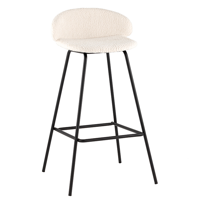 Стул барный Nita букле молочный Stool Group 9091C l.beige UF998-1