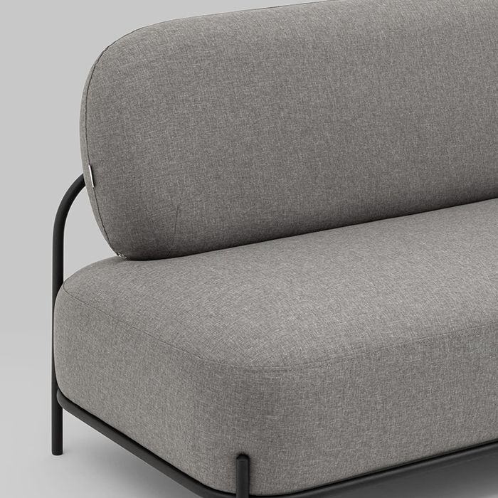 Диван Стоун рогожка серый Stool Group vd-dv-stone-f21