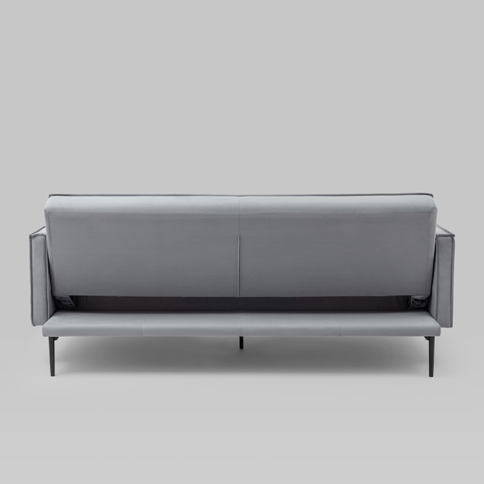 Диван прямой Кассель велюр серый Stool Group vd-cassel-vl12
