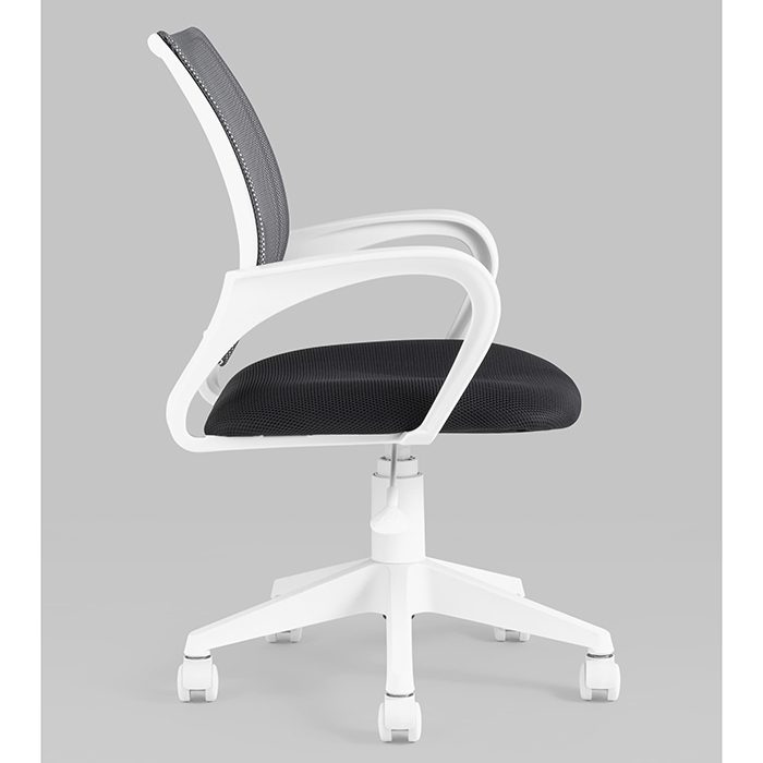 Кресло офисное TopChairs серый сетка Stool Group ST-BASIC-W/DG/TW-12