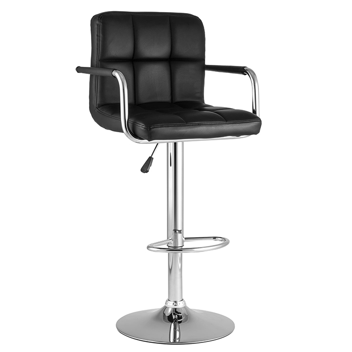 Стул барный Малави New чёрный Stool Group BC-V003-NP black