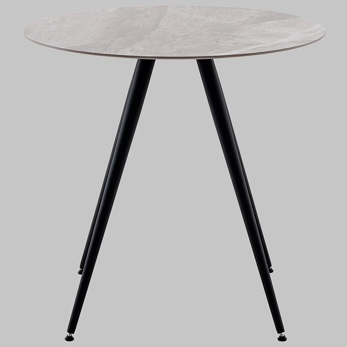 Стол Ники круглый керамика Italian light grey D80 Stool Group vd-niki-ilg-800